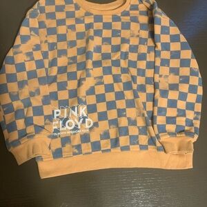 Pink Floyd‎ Blue and Tan Checkered Shirt